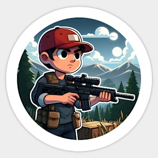 Hunter Boy Sticker